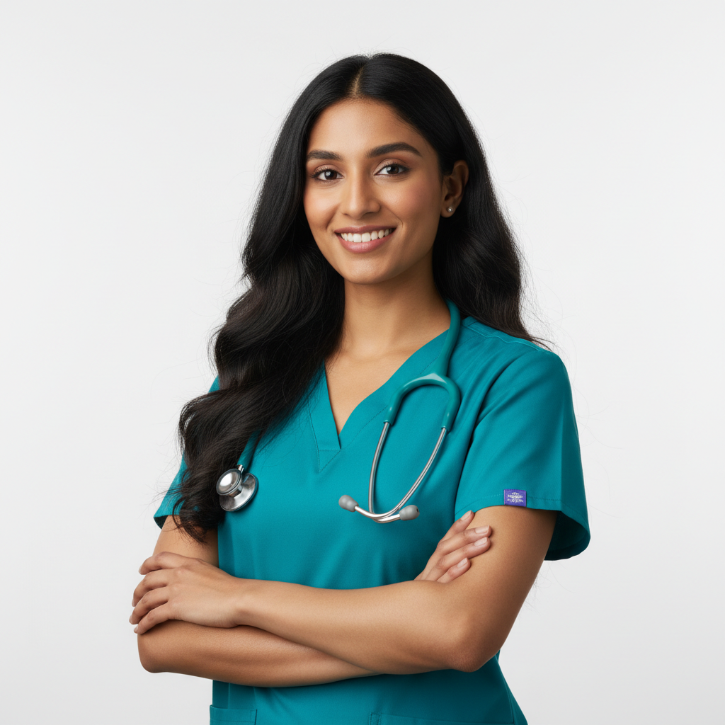 Illustrative healthcare learner; not a student testimonial