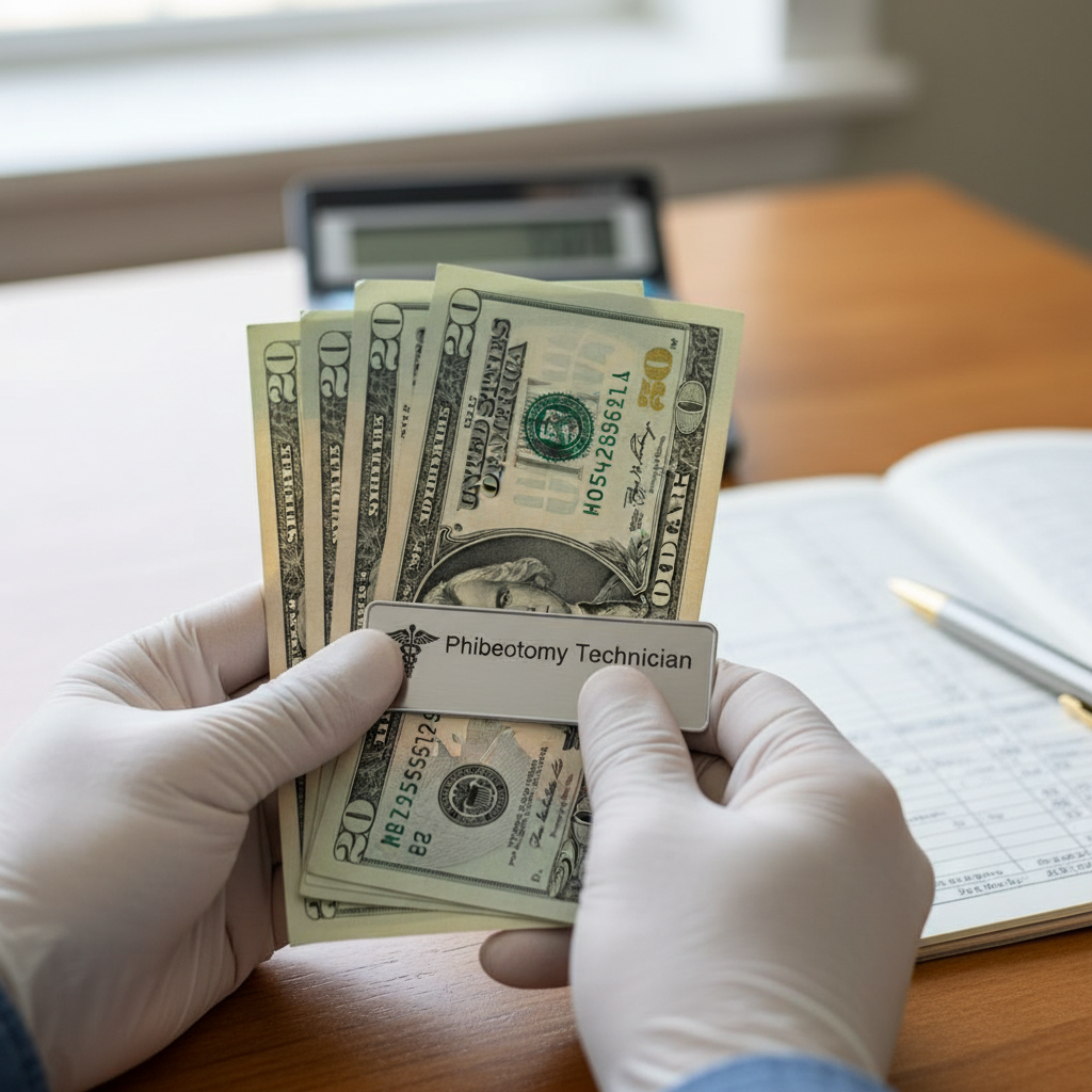Phlebotomy technician salary — illustration