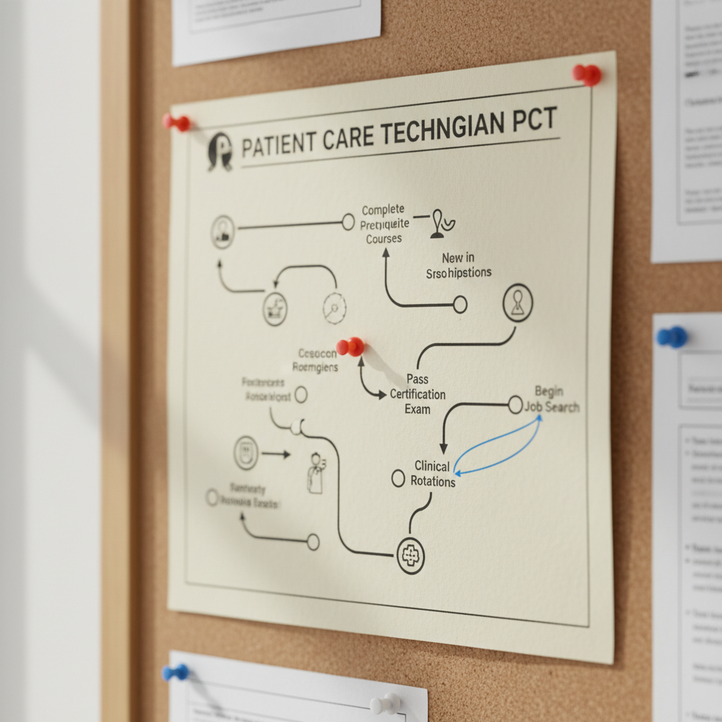 How to become a patient care technician — illustration