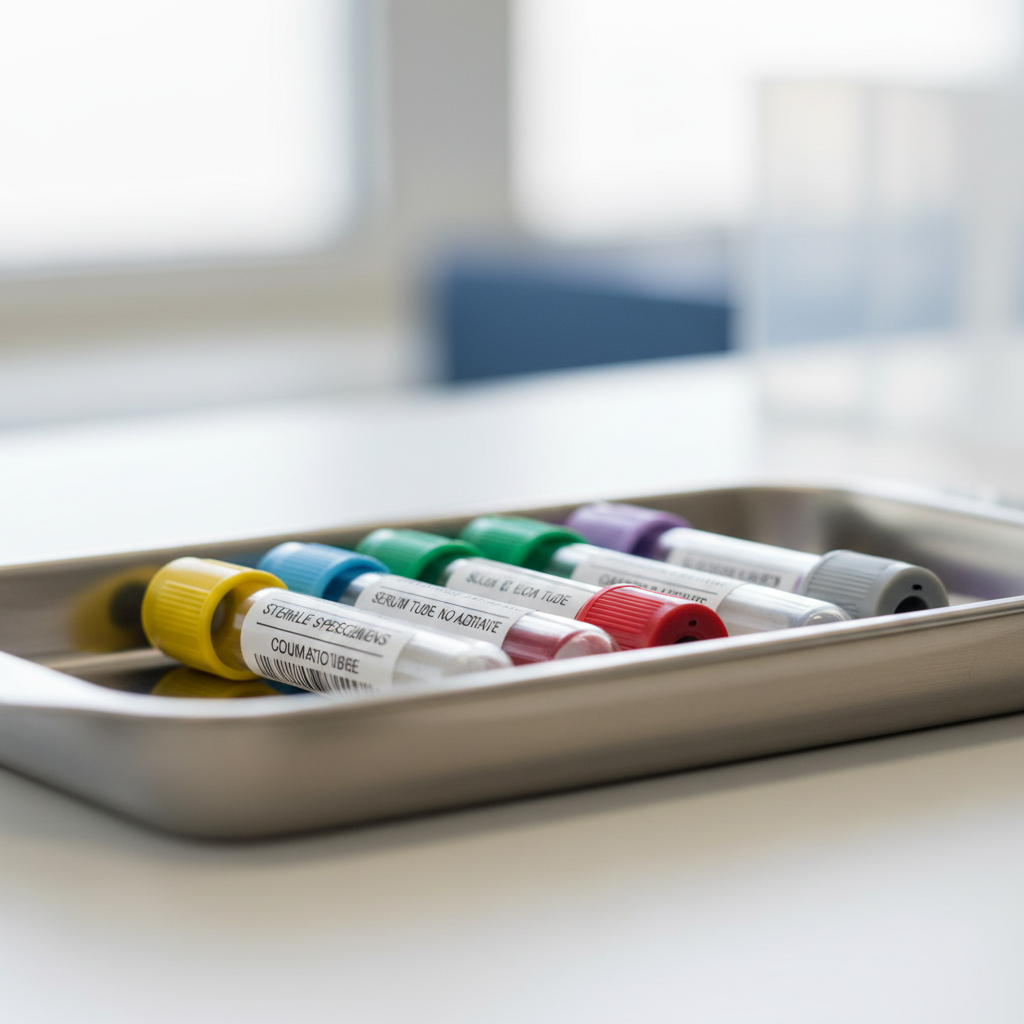 Order of draw phlebotomy — illustration