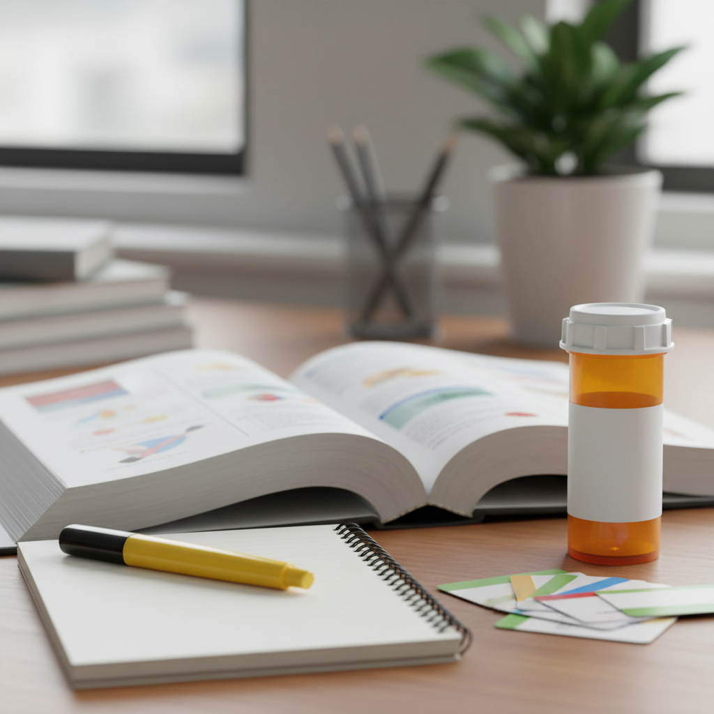 Pharmacy technician school — illustration