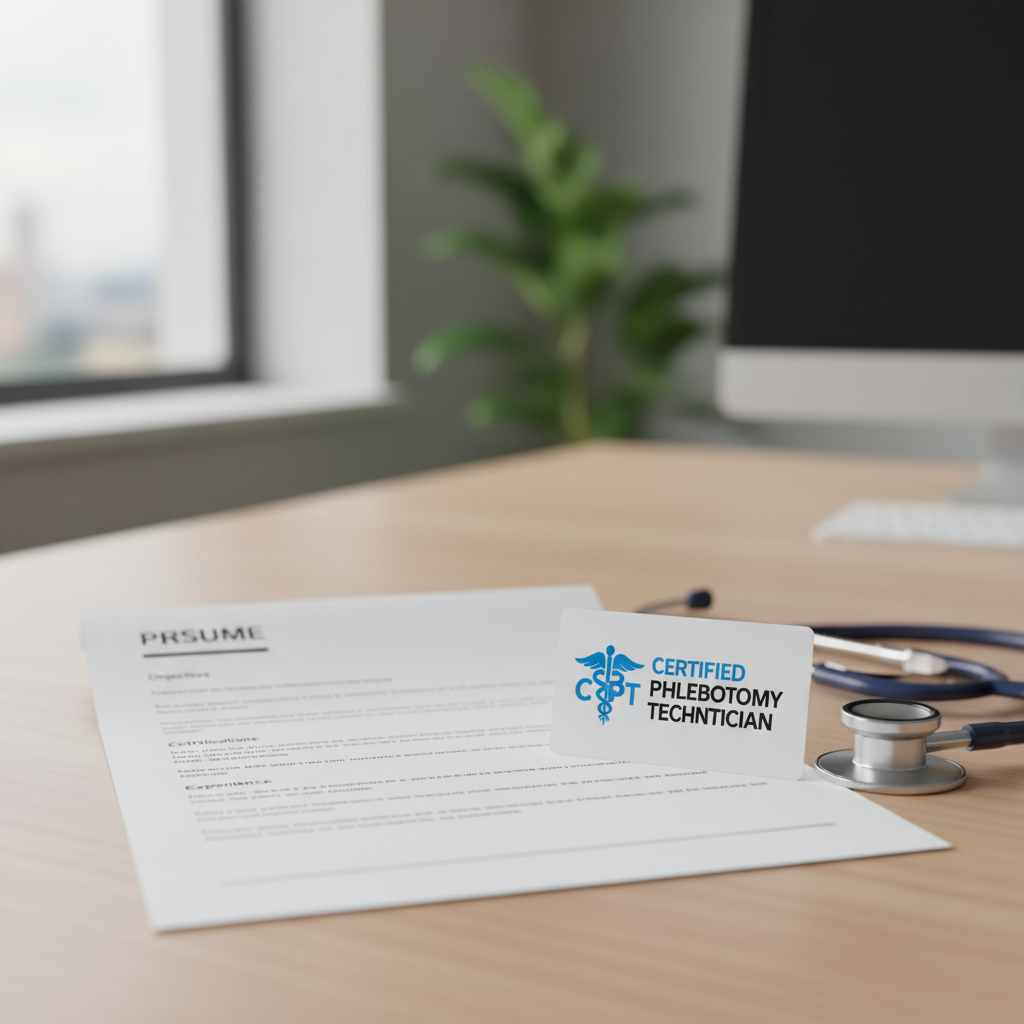 Phlebotomy resume — illustration