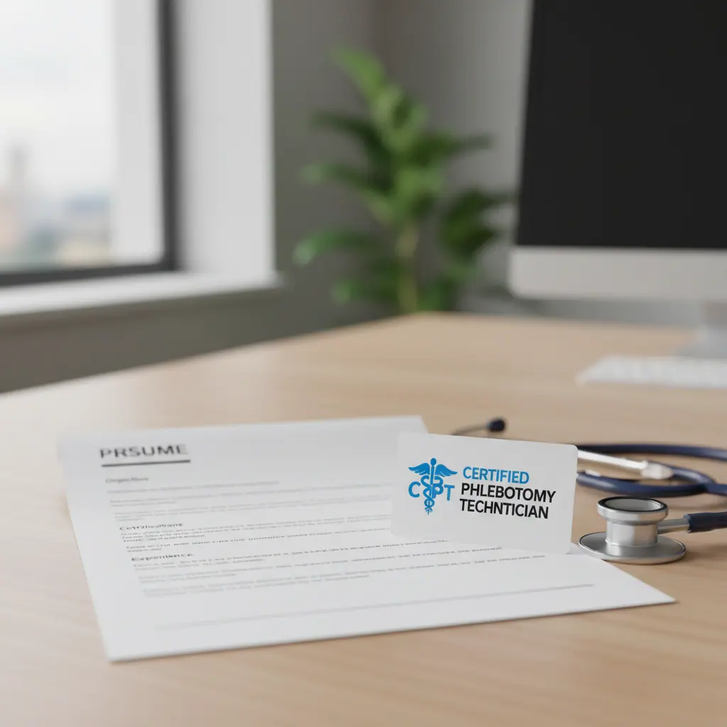 Phlebotomy resume — illustration